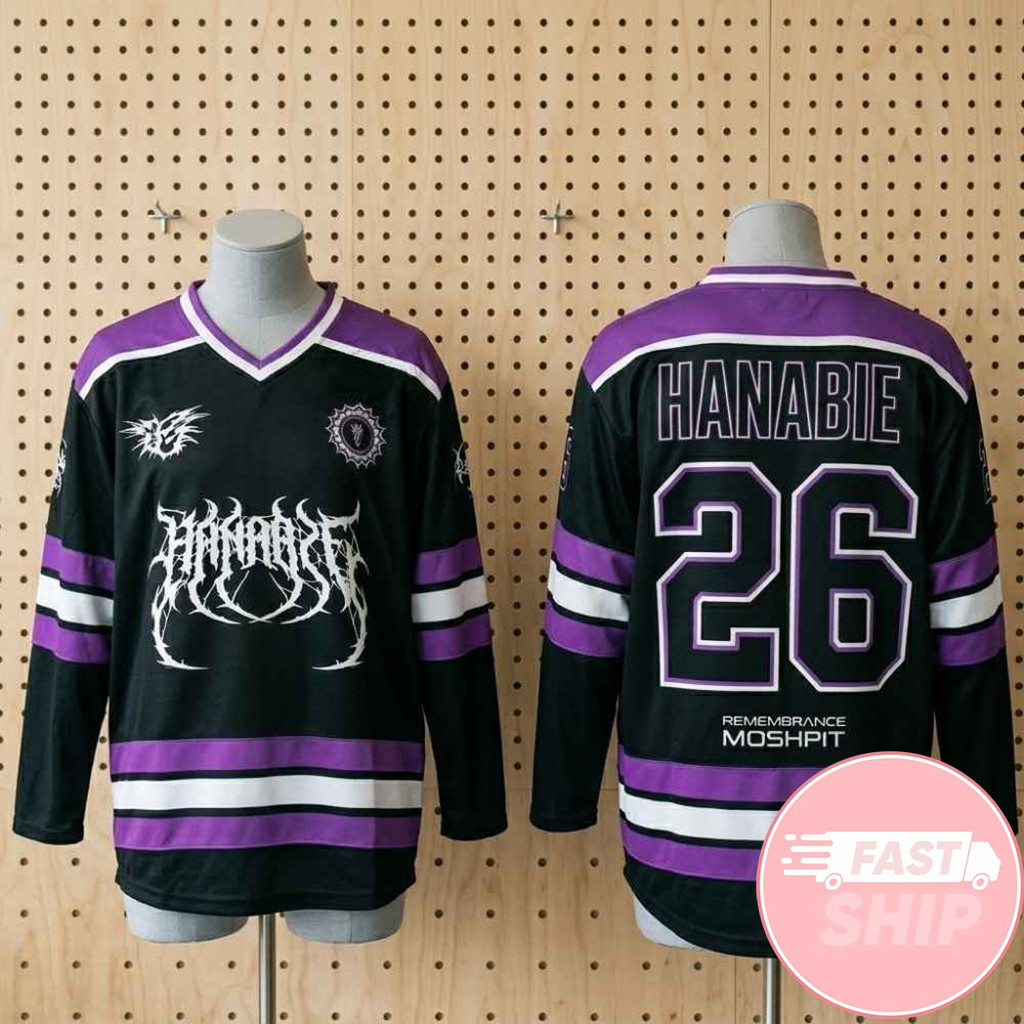 Hanabie 2026 North American Tour Promo Ep Hot Topic Harajuku Core Jersey Hanabie Merch Gifts
