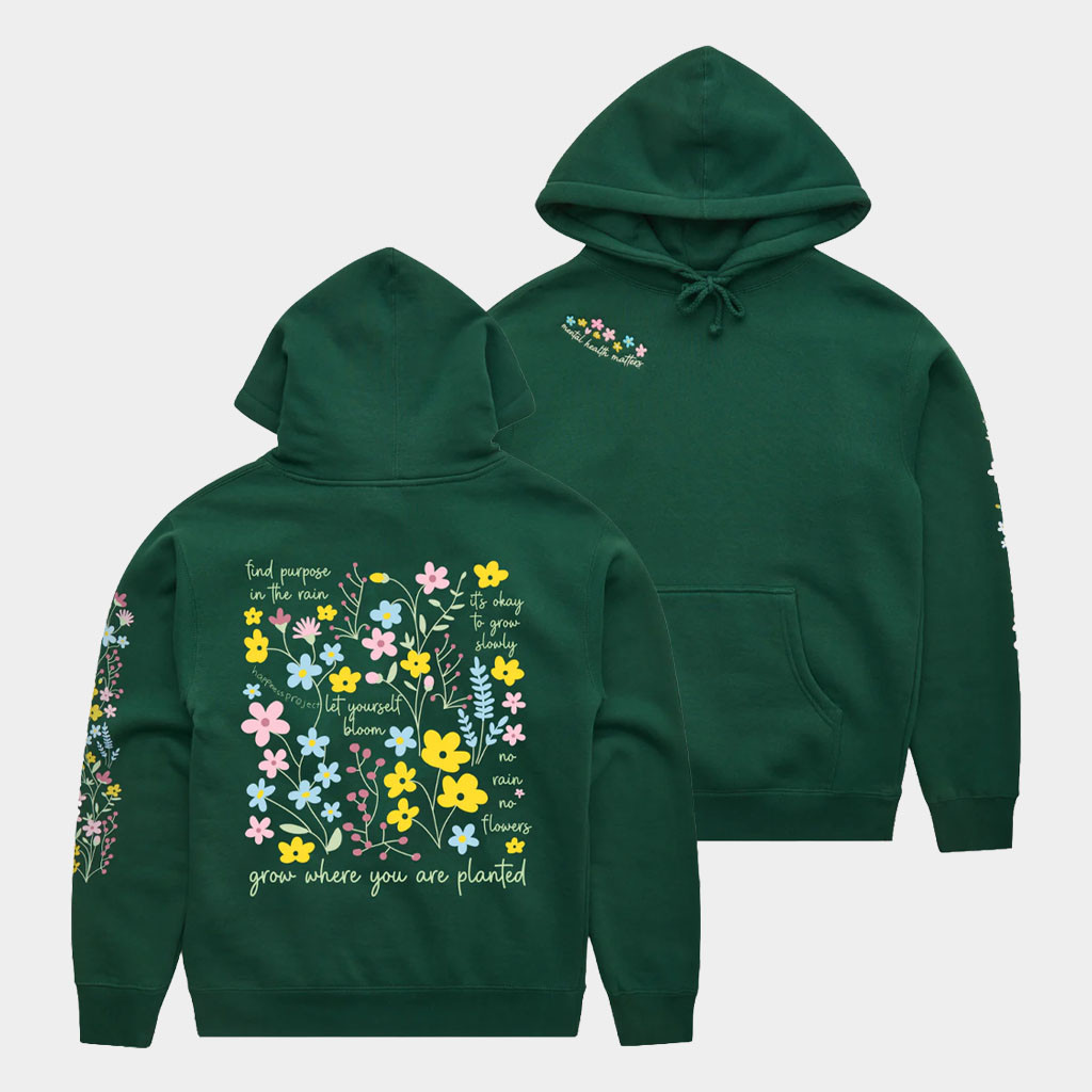 Happiness Project Merch 2026 Wildflower Hoodie Grow Where You Are Planted Hoodie Best Gifts