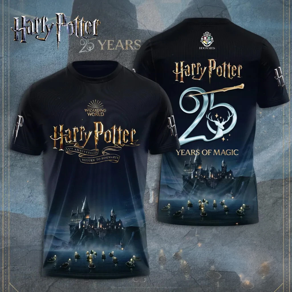 Harry Potter 25th Anniversary Return To Hogwarts 2025 T-Shirt Harry Potter Merch Gifts For Fans