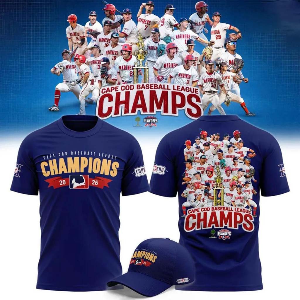 Harwich Mariners Merch 2026 Cape Cod Baseball League Champions T-Shirt Present For Brothers
