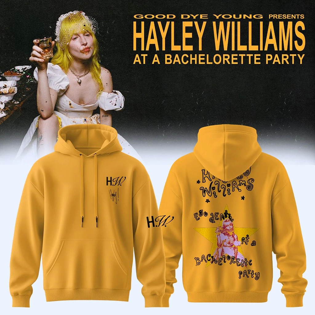 Hayley Williams At A Bachelorette Party Tour Hoodie Hayley Williams Merch Gifts For Music Fans