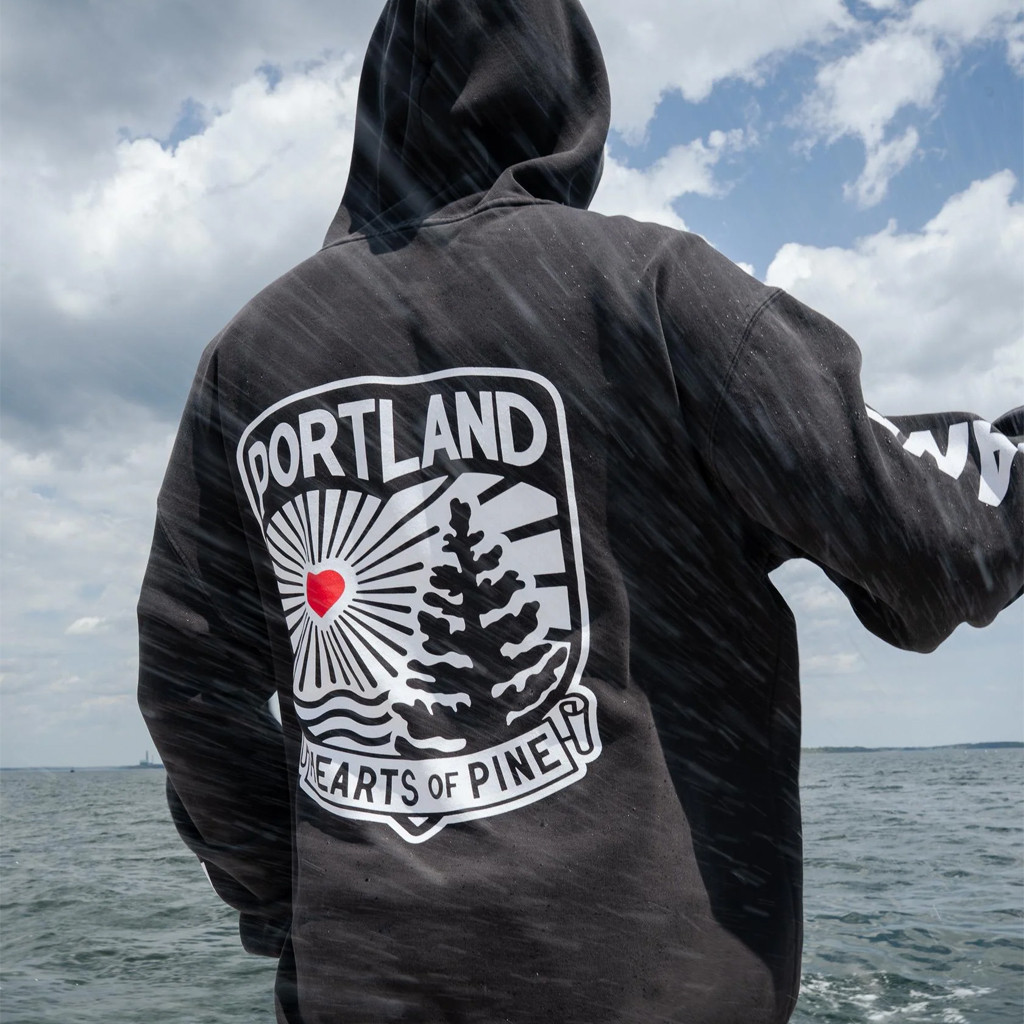 Hearts Of Pine Merch 2026 Crest Hoodie Maine Portland Hoodie Soccer Fan Gear Gifts For Brothers - Image 2