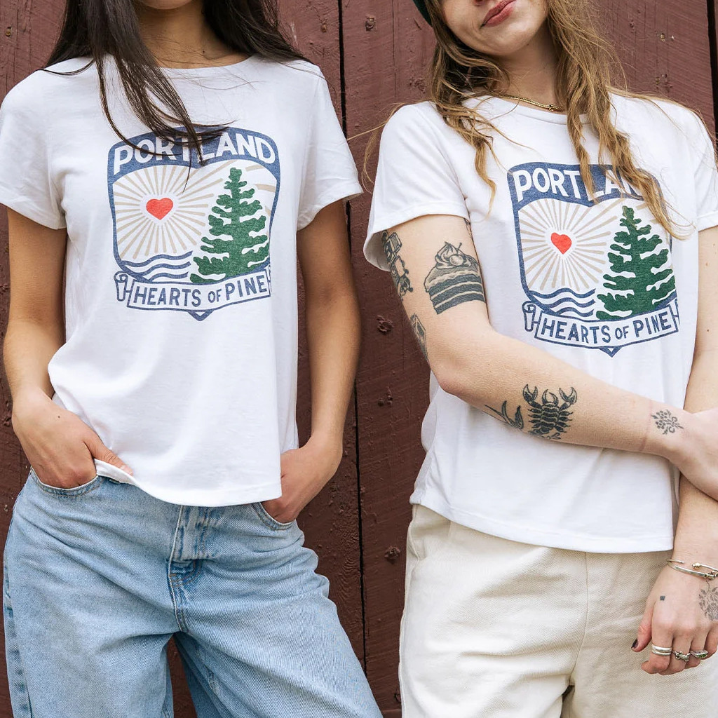 Hearts Of Pine Merch 2026 Crest T-Shirt Portland Hearts Of Pine Shirt Gift For Sisters