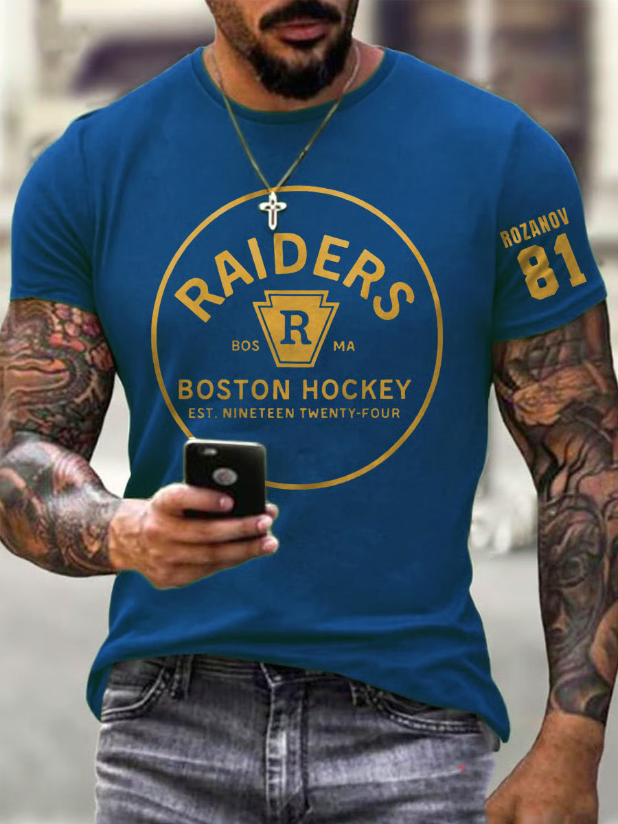Heated Rivalry Merch Rozanov 81-Boston Raiders T Shirt Hudson Williams Connor Storrie Shirt - Image 2