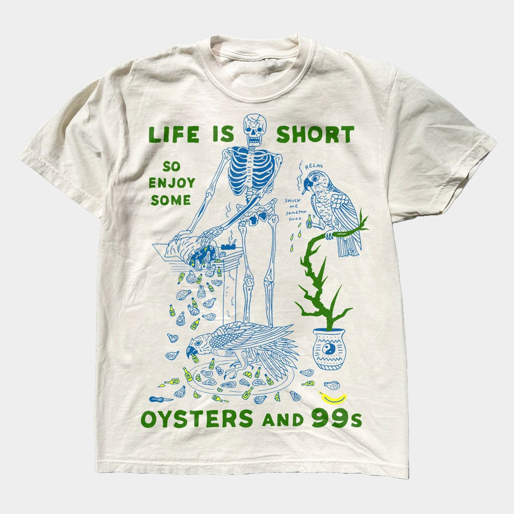 Heavyslime Merch 2026 Oysters And 99's T-Shirt Father's Day Presents For Dad Ideas'
