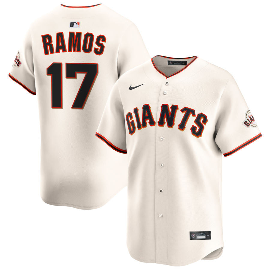 Heliot Ramos San Francisco Giants 2025 Cream Home Limited Jersey - Cream