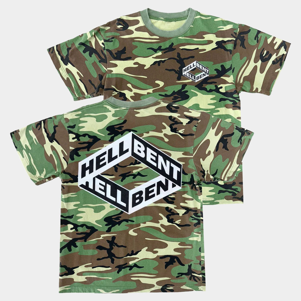 Hellbent Records Merch 2026 Hellbent Camo T-Shirt Music Related Gifts For Guys