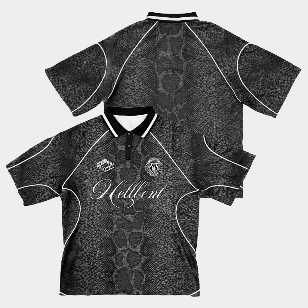 Hellbent Records Merch 2026 Hellbent Snakeskin Polo Shirt Present For Fathers