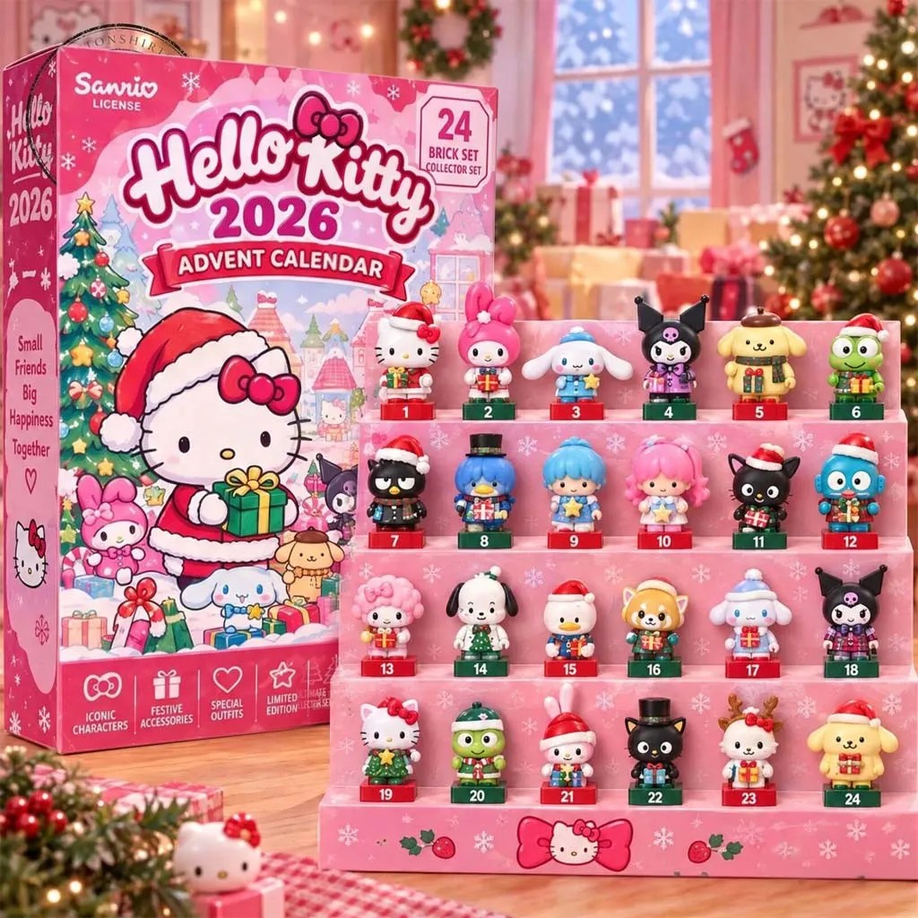 Hello Kitty 2026 Christmas Advent Calendar Xmas Ornaments Hello Kitty Merch Cute Gifts