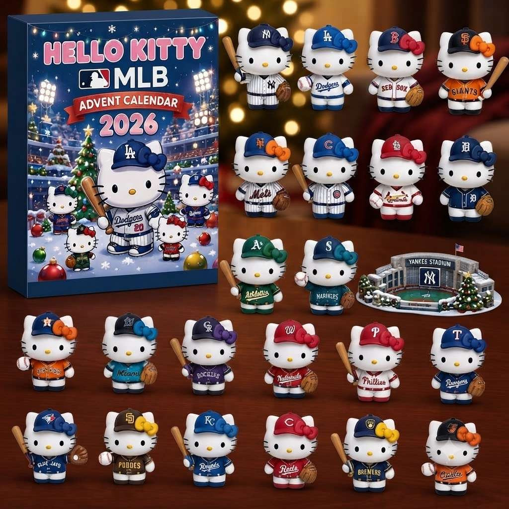 Hello Kitty Major League Baseball Advent Calendar 2026 Hello Kitty Merch Baseball Lovers Gifts
