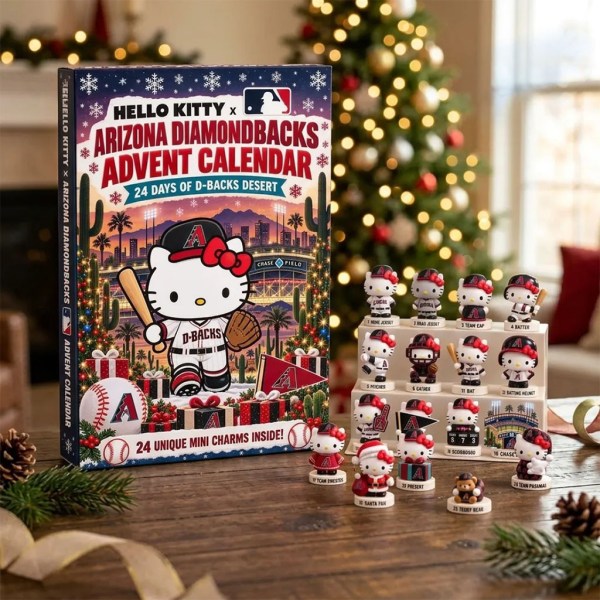 Hello Kitty X Arizona Diamondbacks 2026 Advent Calendar Christmas Ornaments Diamondbacks Merch - Image 2