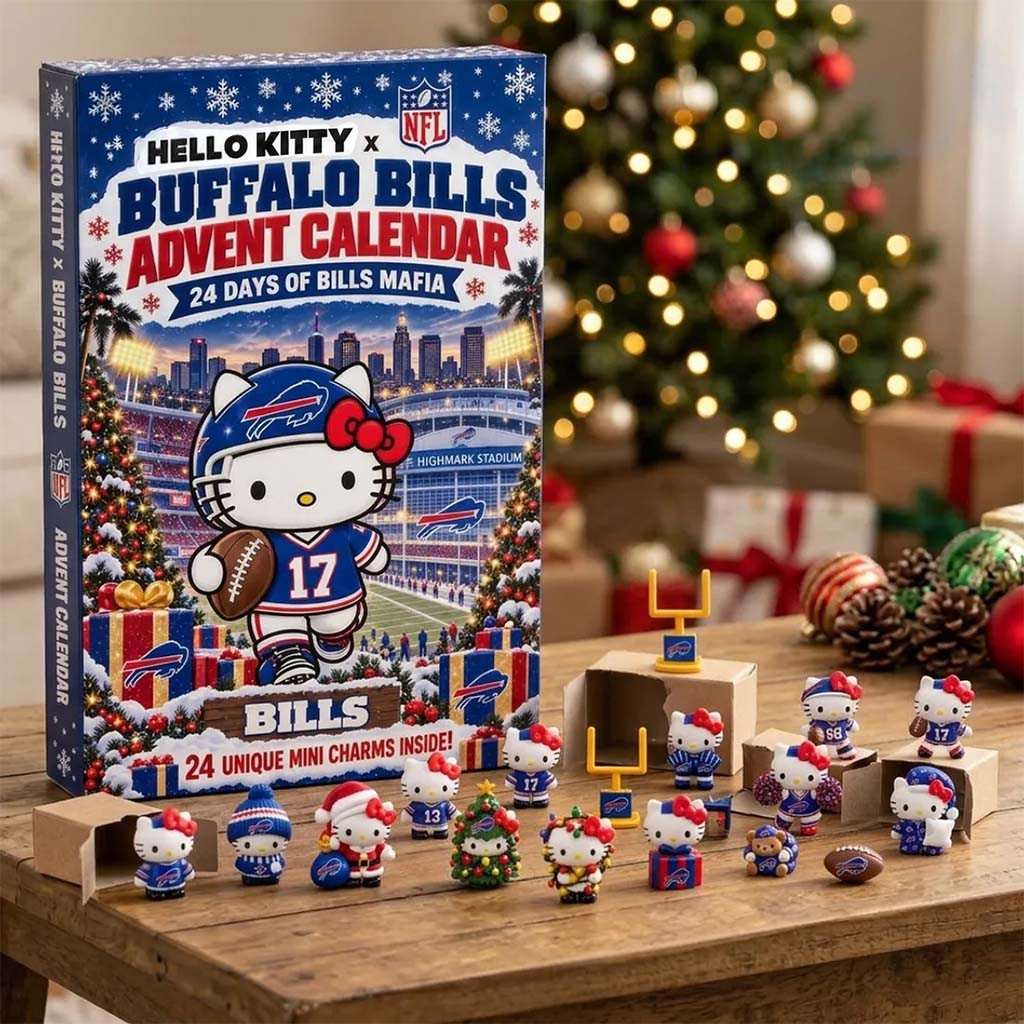 Hello Kitty X Buffalo Bills Advent Calendar 24 Days Of Bills Mafia Christmas Ornament Decor