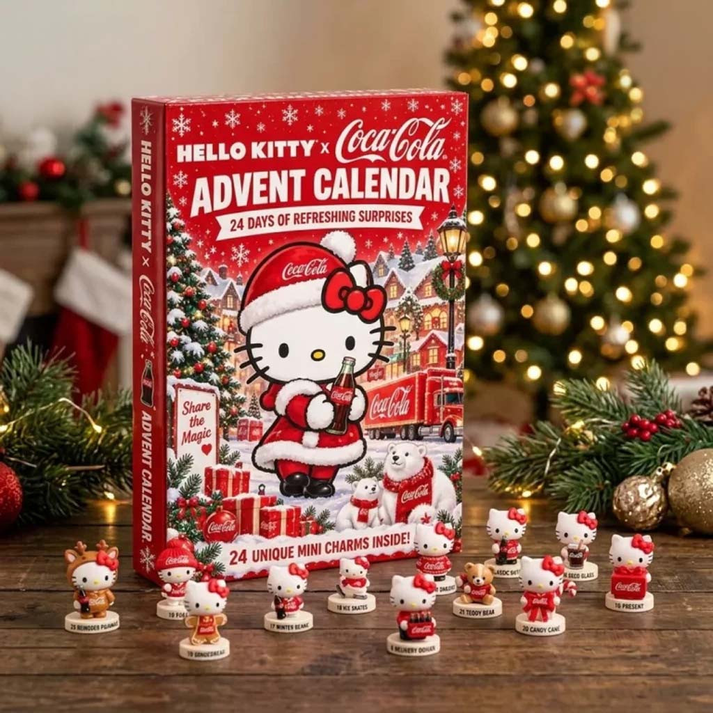 Hello Kitty X Coca-Cola Advent Calendar 2026 24 Days Of Refreshing Surprise Christmas Ornaments