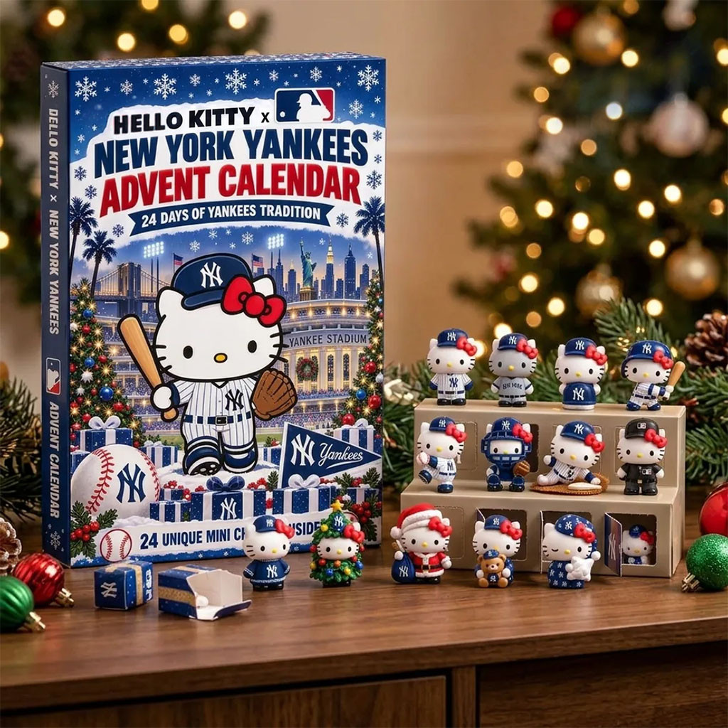 Hello Kitty X New York Yankees Advent Calendar 2026 Christmas Ornaments NY Yankees Merch Decor