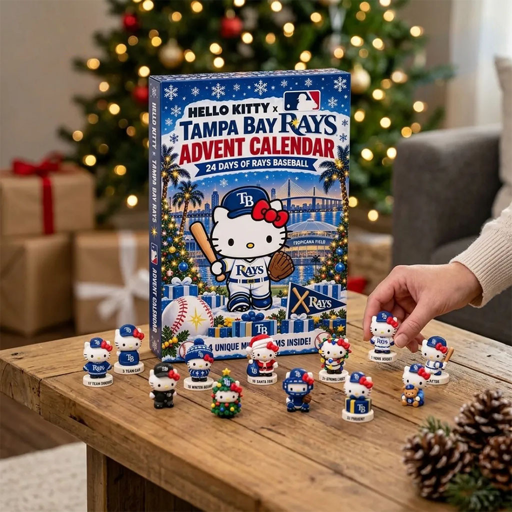 Hello Kitty X Tampa Bay Rays Advent Calendar 2026 Christmas Tree Ornaments Rays Merch Gifts