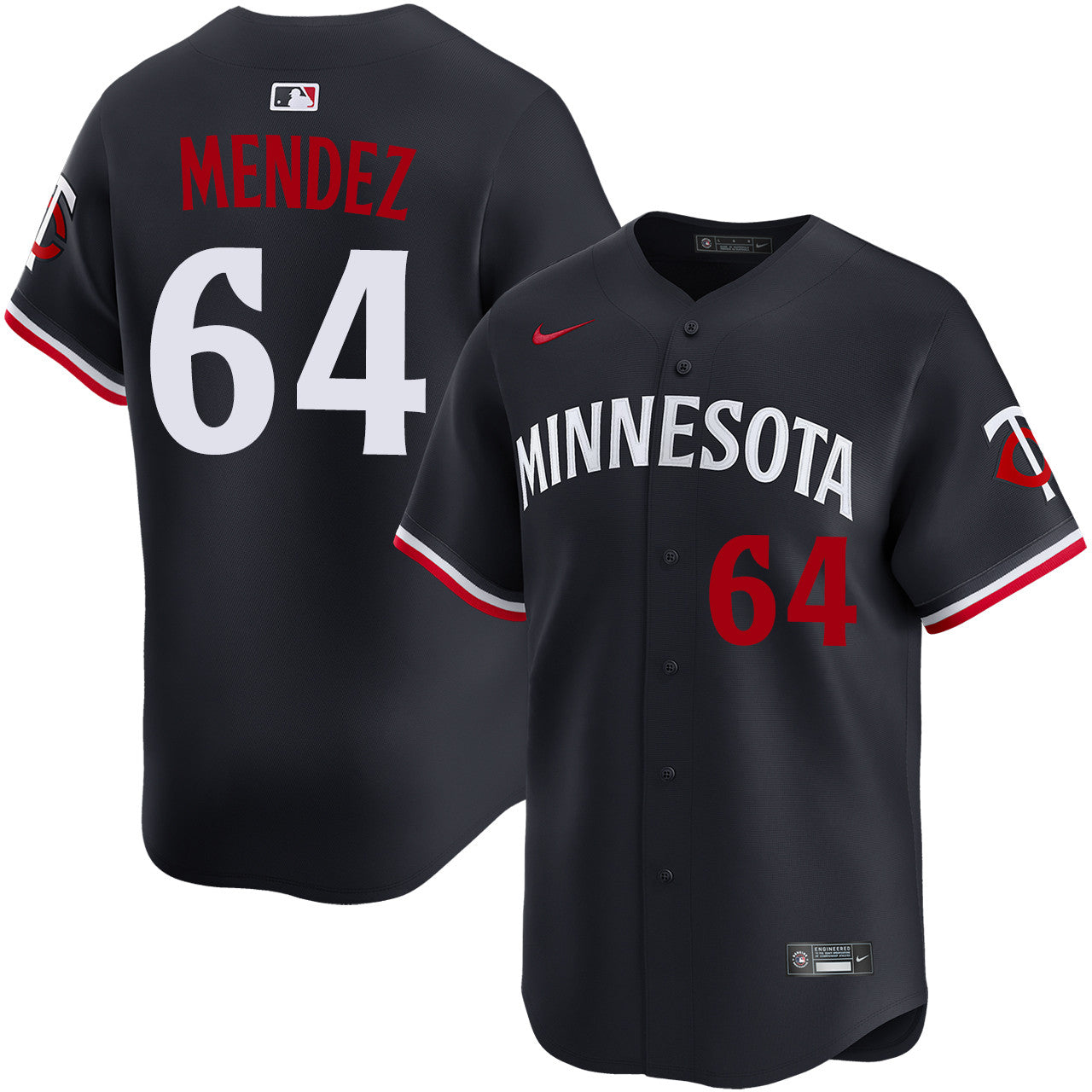 Hendry Mendez Minnesota Twins 2026 Alternate Limited Jersey - Navy