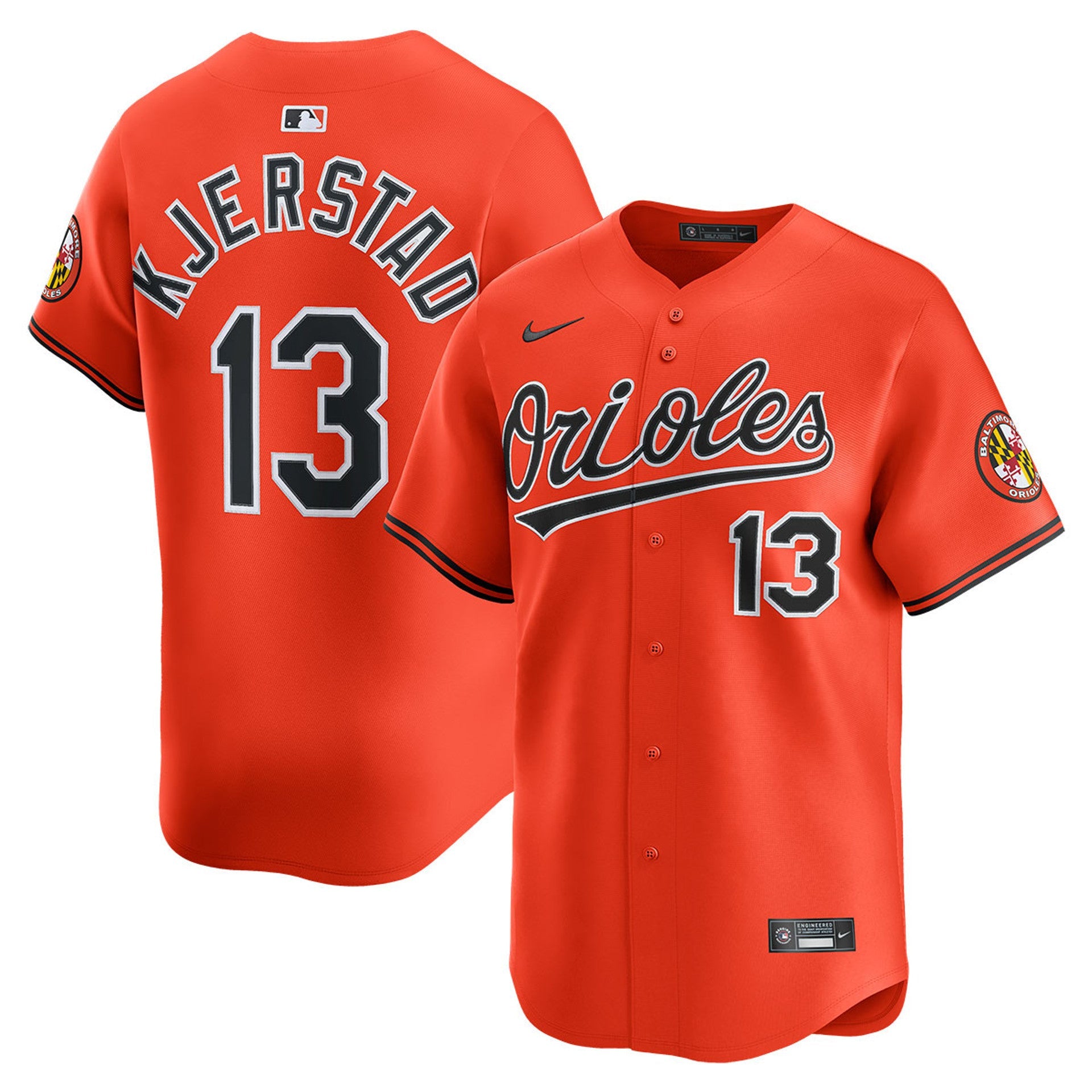 Heston Kjerstad Baltimore Orioles 2025 Alternate Limited Jersey - Orange