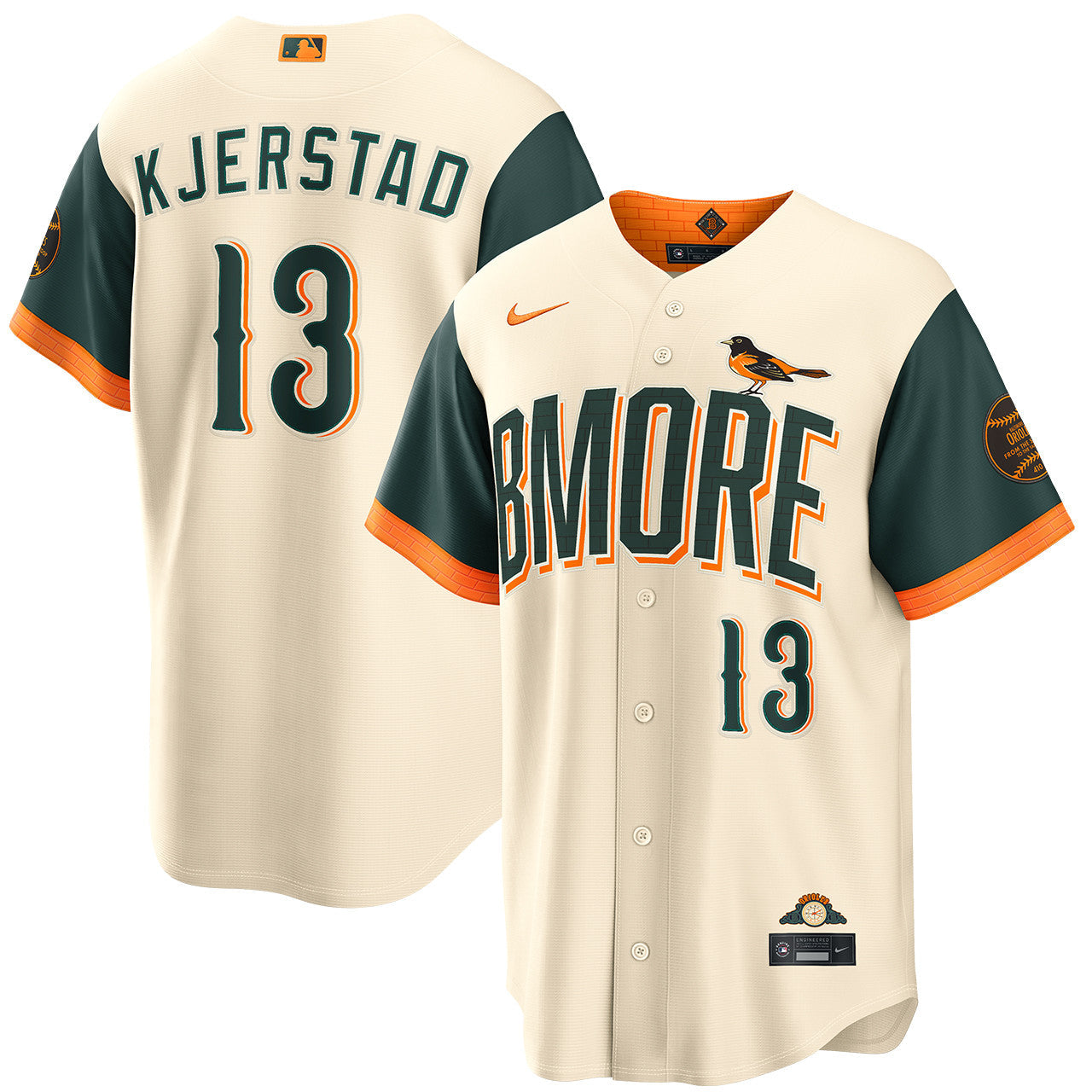 Heston Kjerstad Baltimore Orioles 2026 City Connect Jersey - Cream