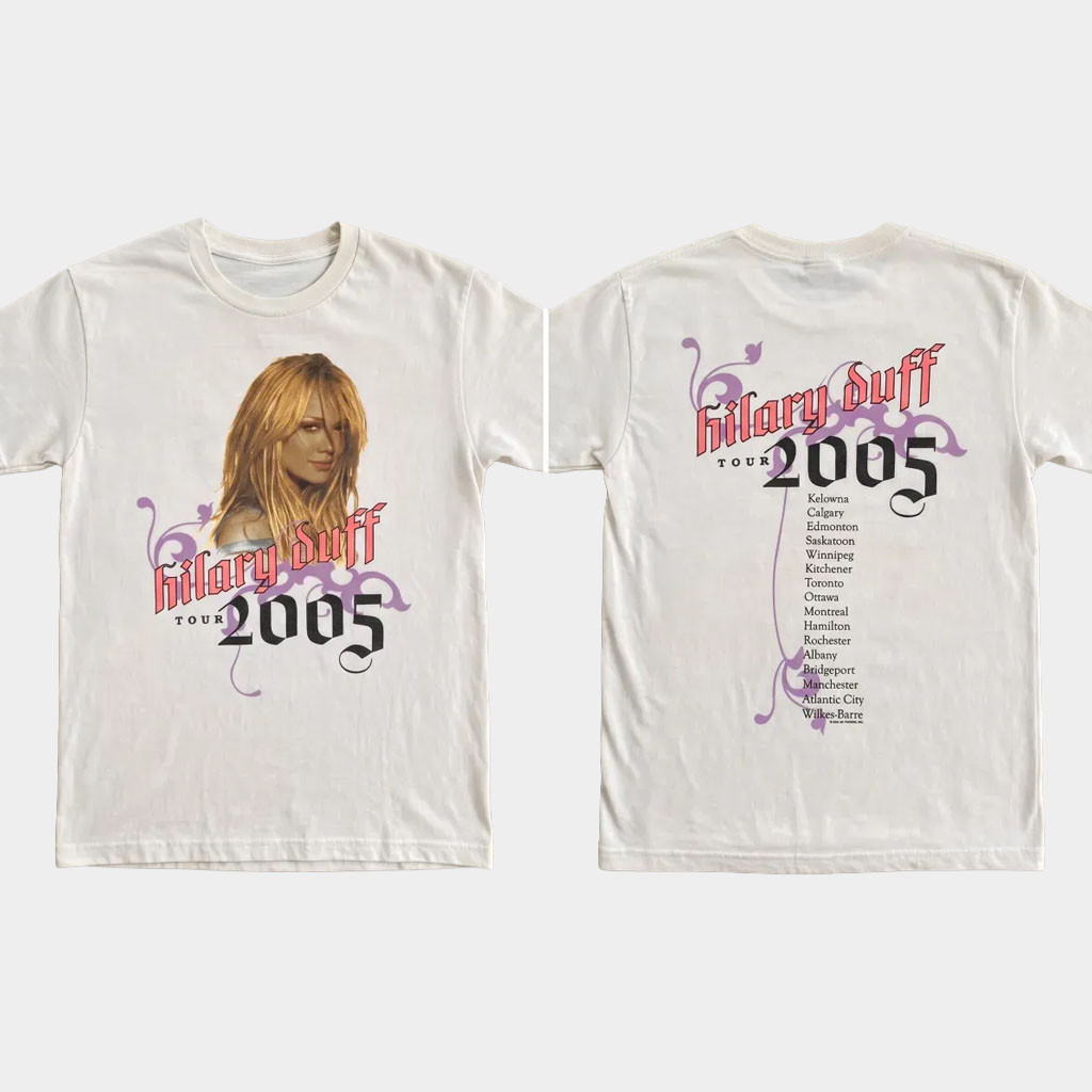 Hilary Duff Most Wanted Tour 2005 Shirt The Lucky Me Tour 2026 Concert Outfit Hilary Duff Merch