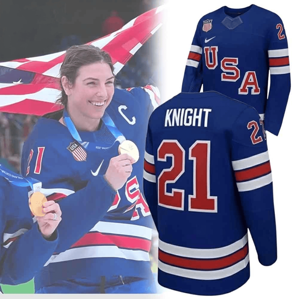 Hilary Knight Team USA 2026 Winter Olympics Jersey Milano Cortina Apparel Hilary Knight Merch