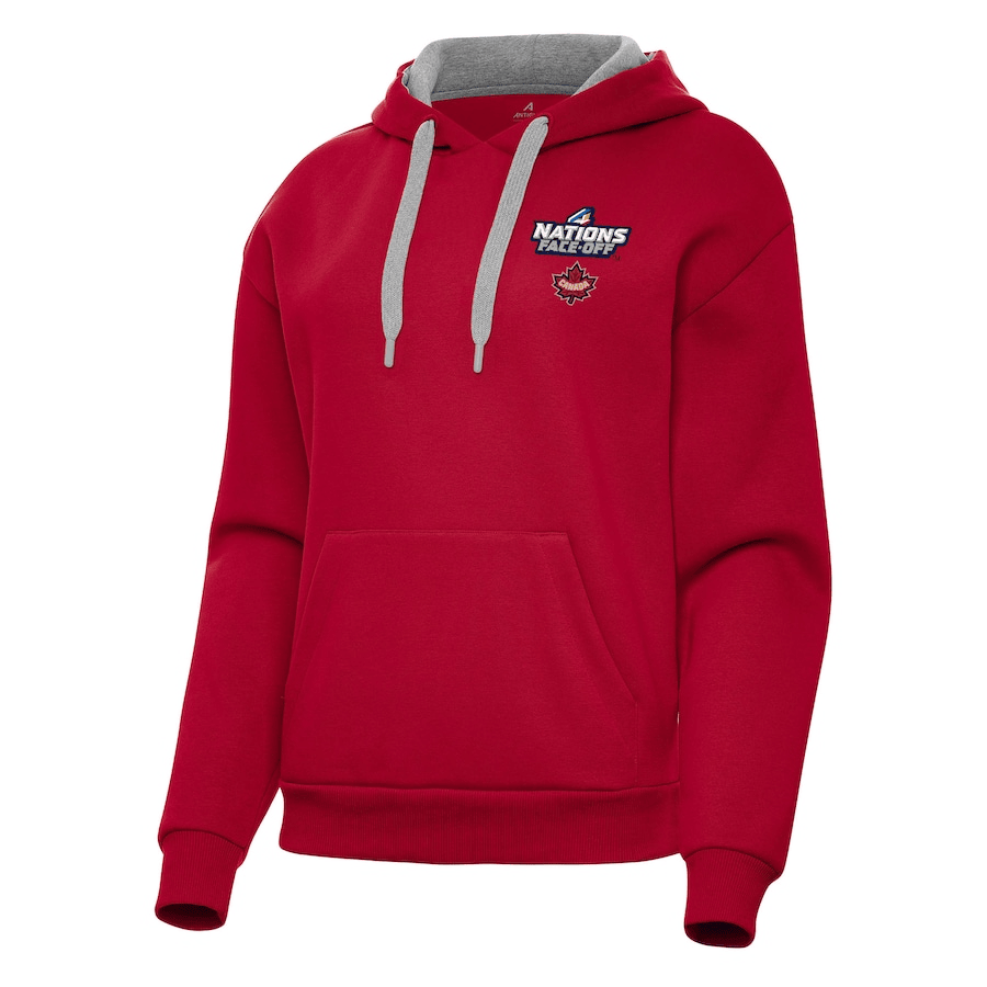 Hockey Canada Antigua 2025 4 Nations Face Off Victory Pullover Red Hoodie