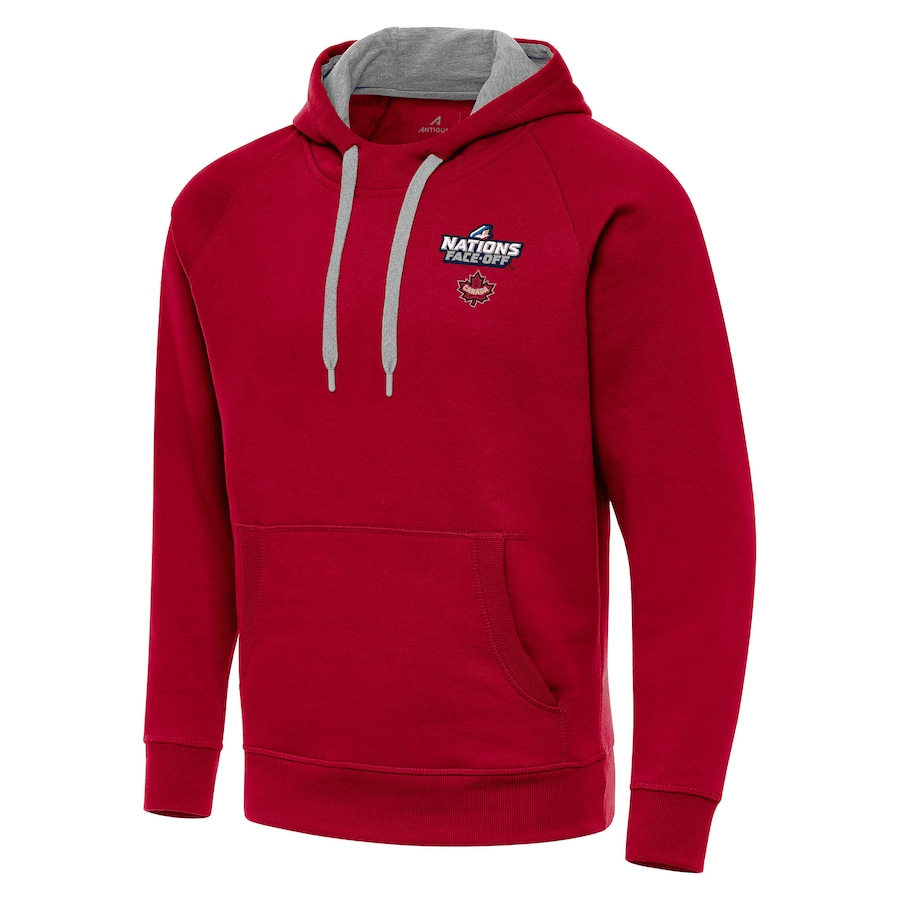 Hockey Canada Antigua 2025 4 Nations Face Off Victory Pullover Red Hoodie