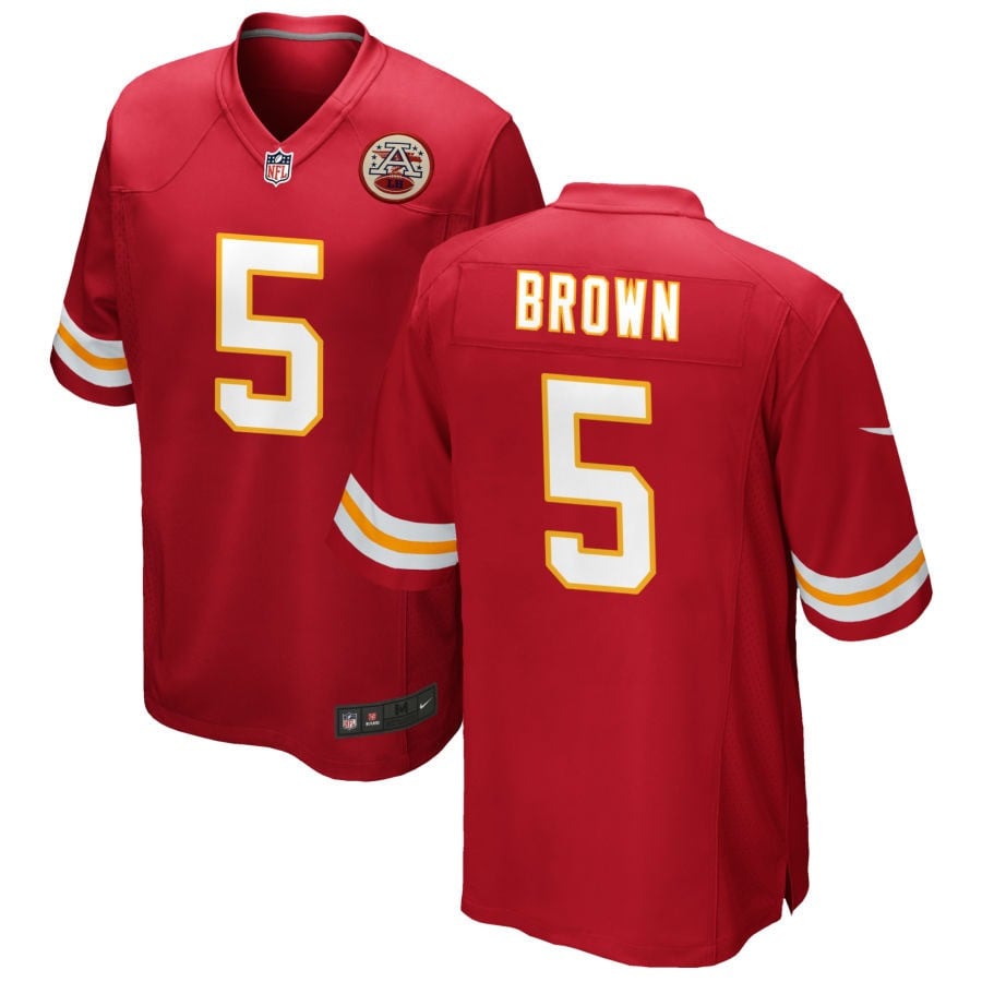 Hollywood Brown Kansas City Chiefs 2025 Game Jersey - Red