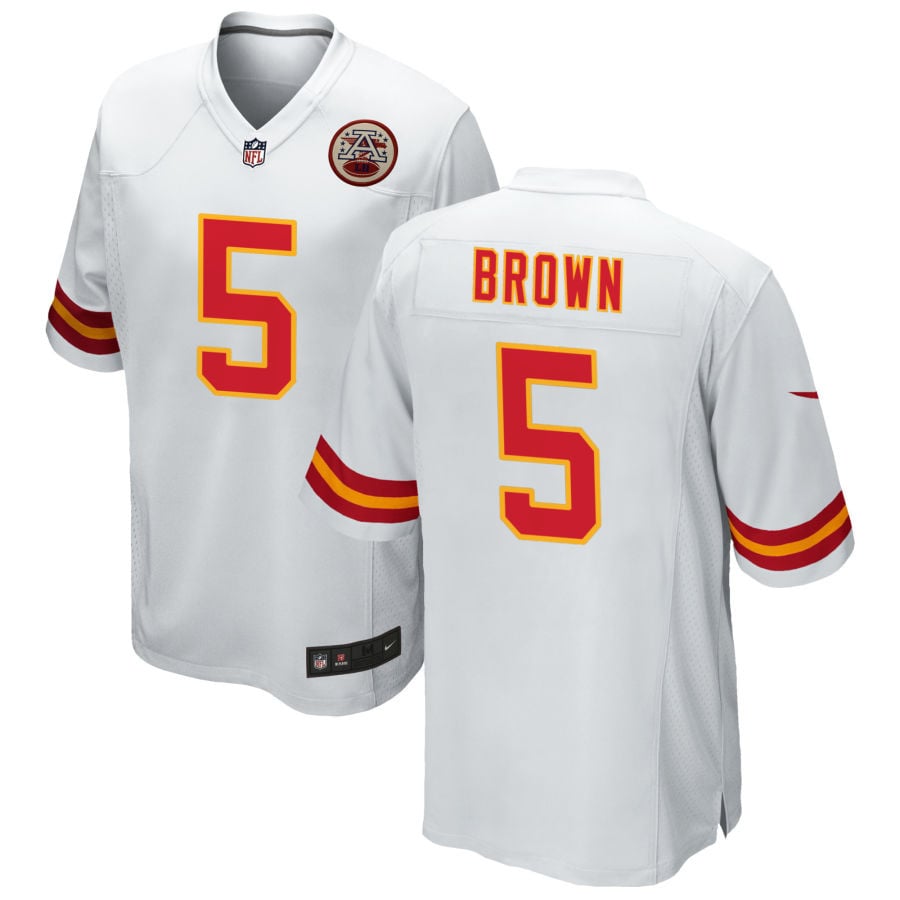 Hollywood Brown Kansas City Chiefs 2025 Game Jersey - White