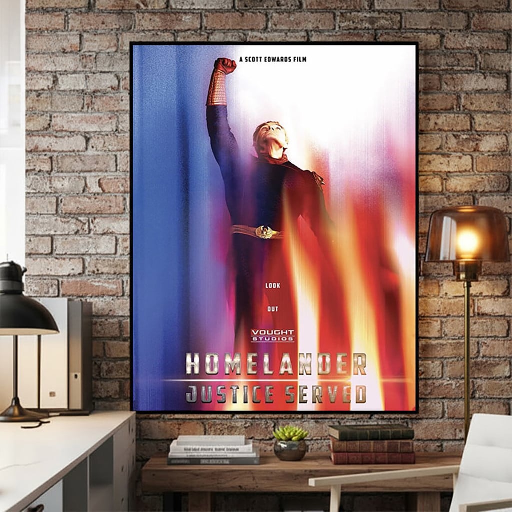 Homelander The Boys Final Season Parody Superman Poster 2026 Homelander Justice Served Merch