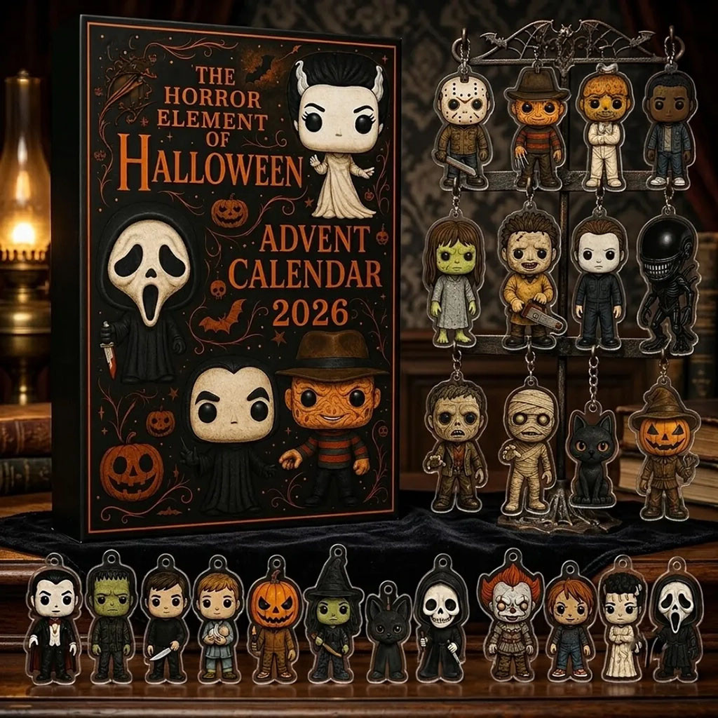 Horror Movie Character 2026 Halloween Advent Calendar The Horror Element Of Halloween Merch
