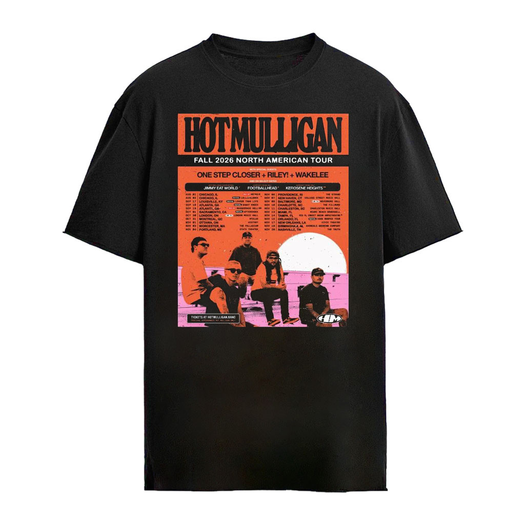 Hot Mulligan Fall 2026 North American Tour Shirt