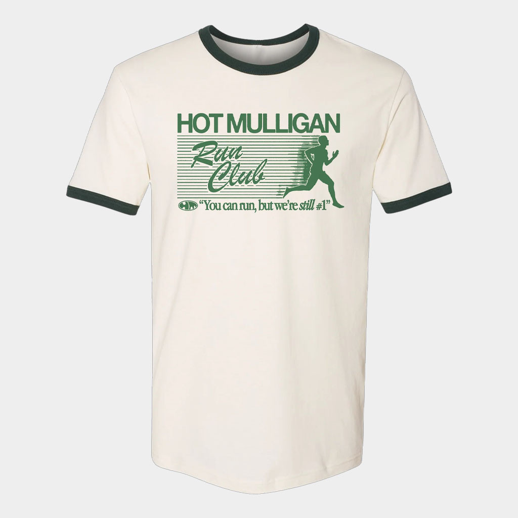 Hot Mulligan Merch Run Club T-Shirt You Can Run But We're Still Shirt Gifts For Dudes