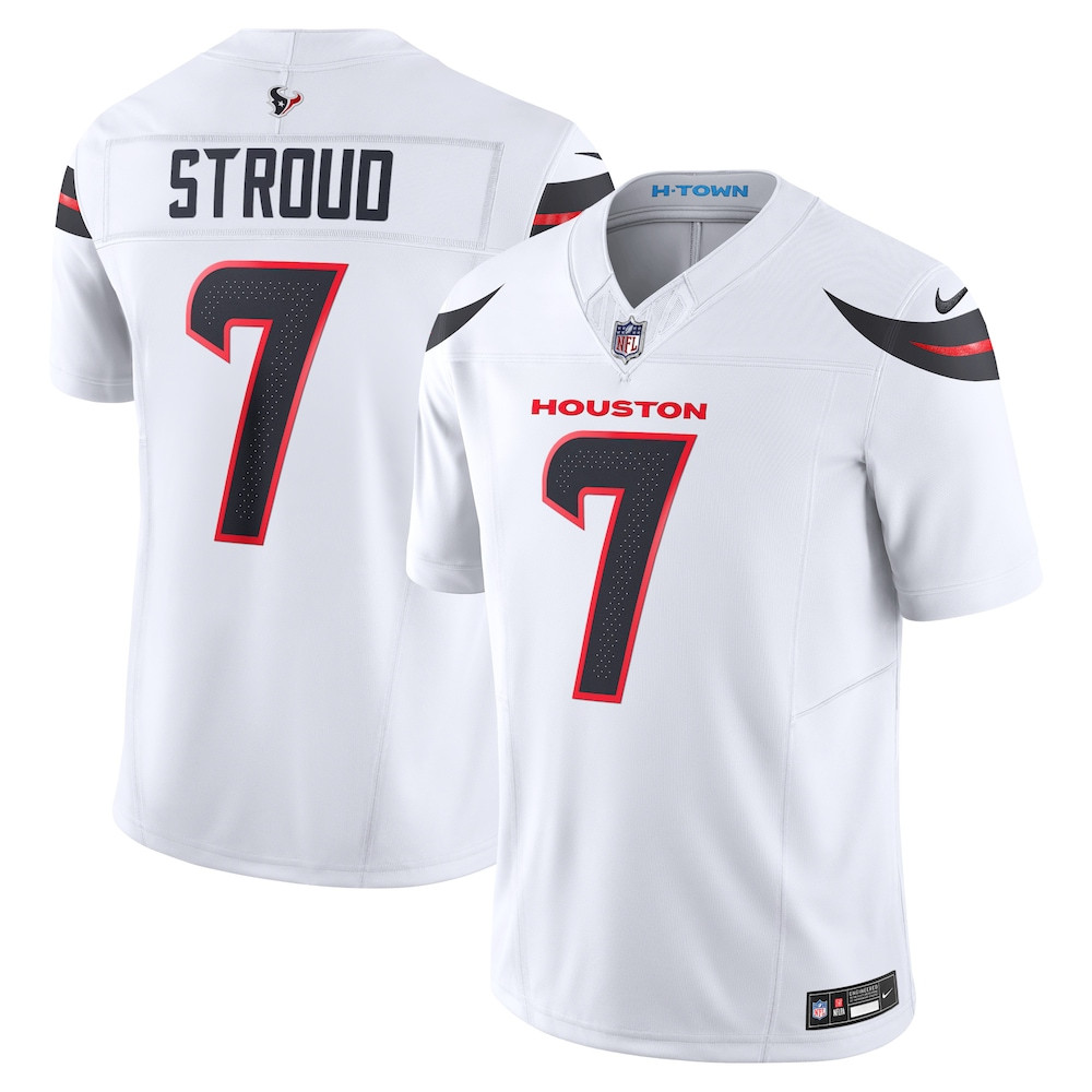 Houston Texans Merch - Men's C.J. Stroud Vapor F.U.S.E. Limited Jersey, White - Birthday Ideas For Football Fan