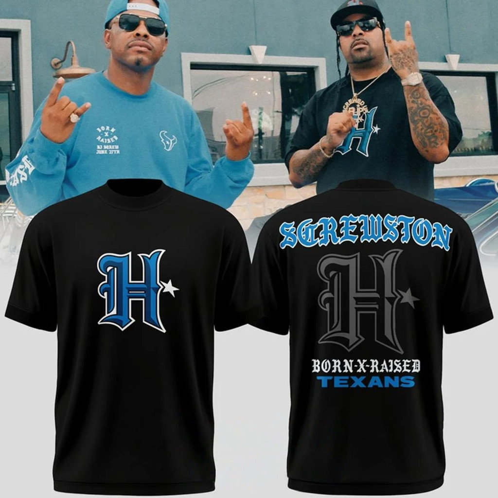 Houston Texans Screwston T-Shirt 2026 Born X Raised Shirt Houston Texans Merch Fan Gifts