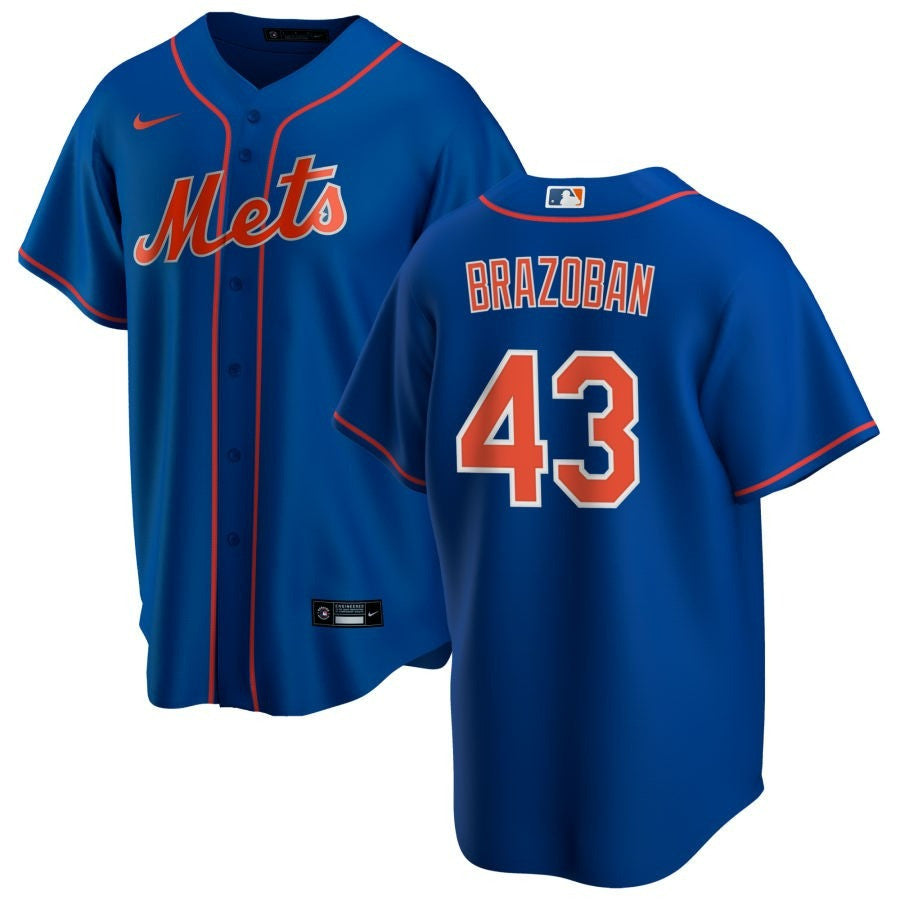 Huascar Brazoban New York Mets 2025 Alternate Replica Jersey - Royal