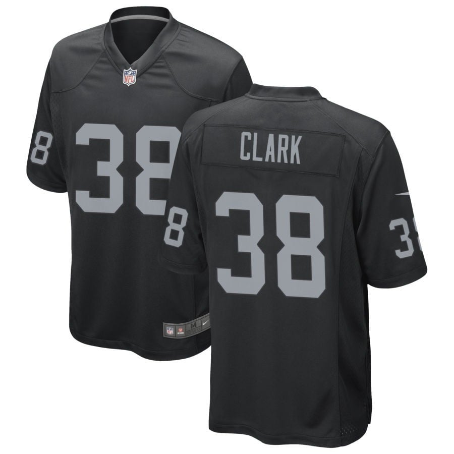 Hudson Clark Las Vegas Raiders 2025 Game Jersey - Black