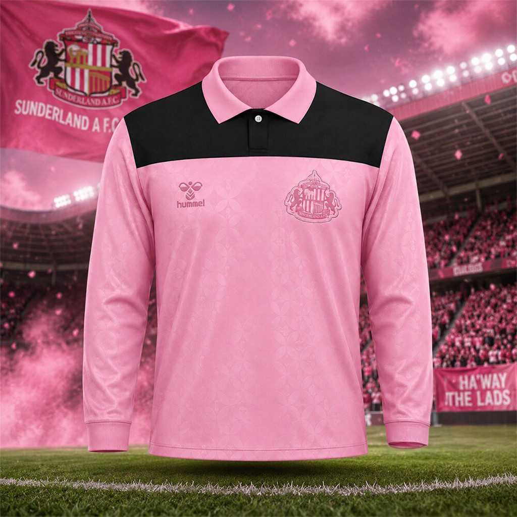 Hummel Sunderland 2026 Elvis Presley Long Sleeve Polo Shirt Elvis Presley Merch Gift For Fans