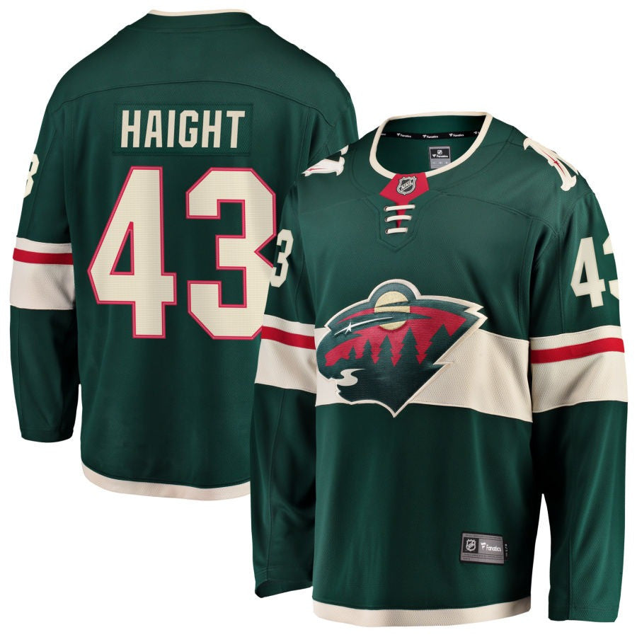 Hunter Haight Minnesota Wild 2025 Home Jersey - Green 1 Hunter Haight Minnesota Wild 2025 Home Jersey - Green