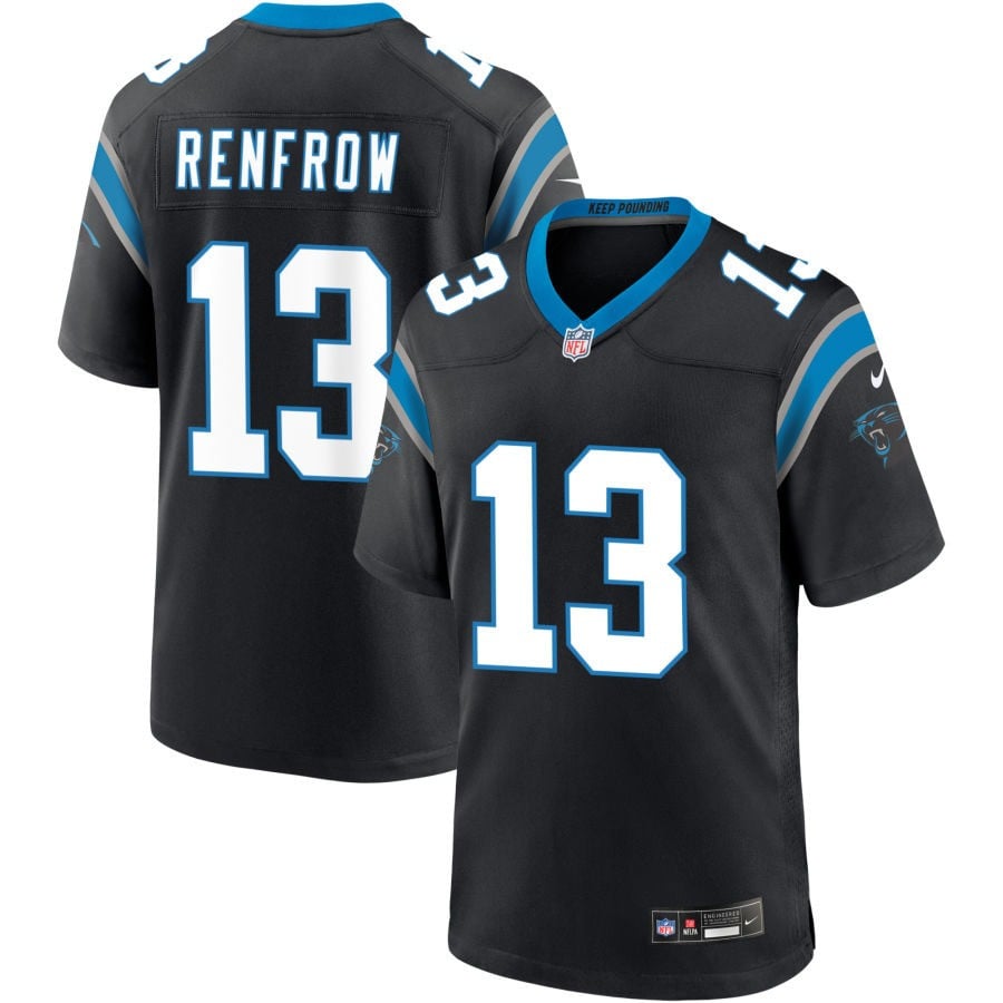 Hunter Renfrow Carolina Panthers 2025 Game Jersey - Black