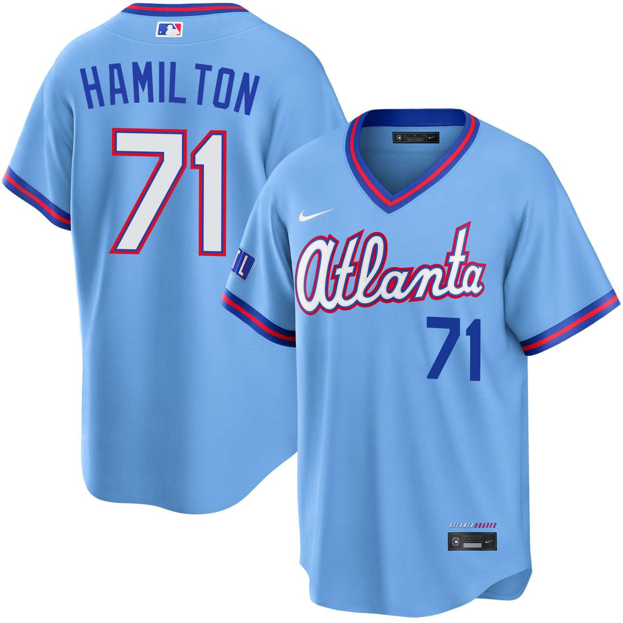 Ian Hamilton Atlanta Braves 2026 City Connect Stadium Jersey - Powder Blue