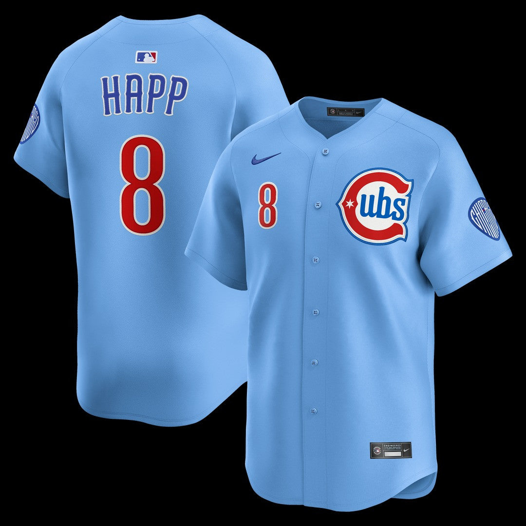 Ian Happ Chicago Cubs 2025 Blues Alternate Limited Jersey - Blue