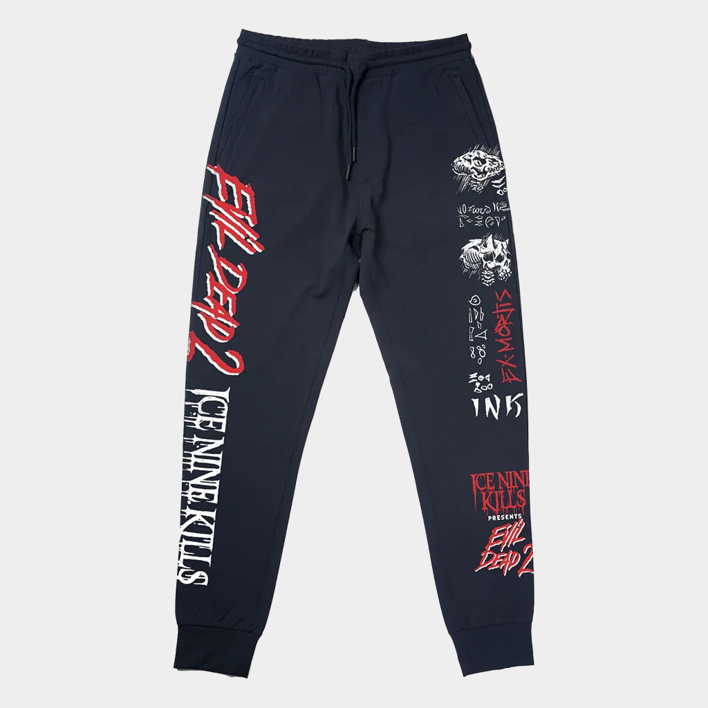Ice Nine Kills Merch 2026 Dead By Dawn Joggers INK X Evil Dead 2 Merch Present For Fans