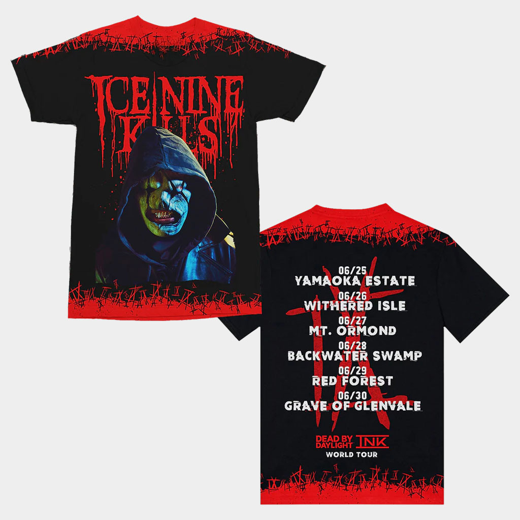 Ice Nine Kills Merch 2026 Dead By Daylight Tour T-Shirt Ice Nine Kills World Tour Merch