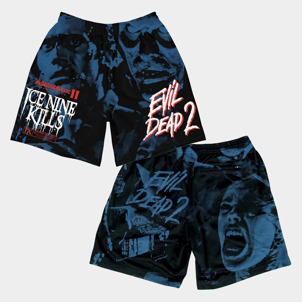 Ice Nine Kills Merch 2026 Splatterfest Shorts INK X Evil Dead 2 Merch Gift For Horror Lovers