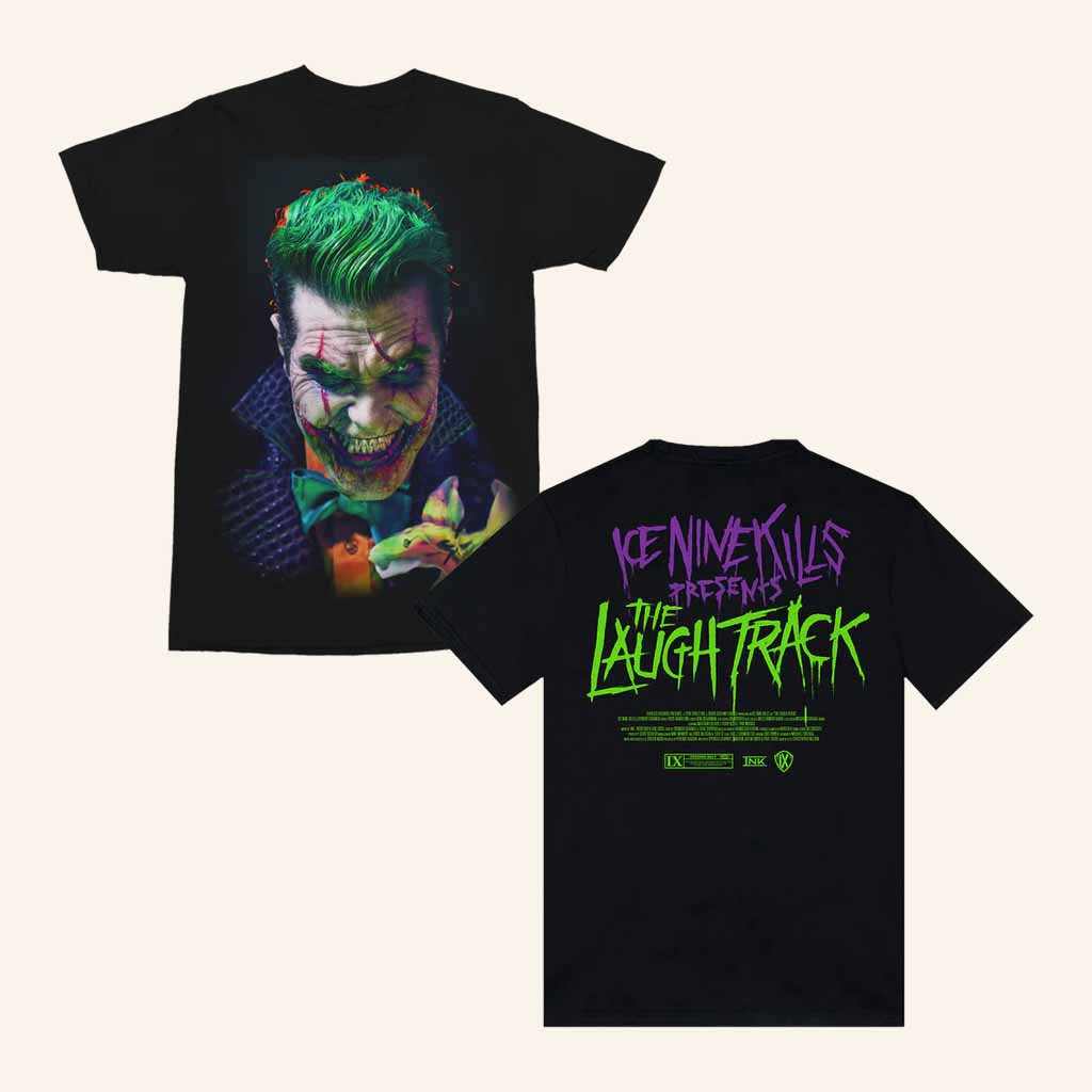 Ice Nine Kills Merch Joker The Laugh Track Black T-Shirt Music Lover Gifts For Him