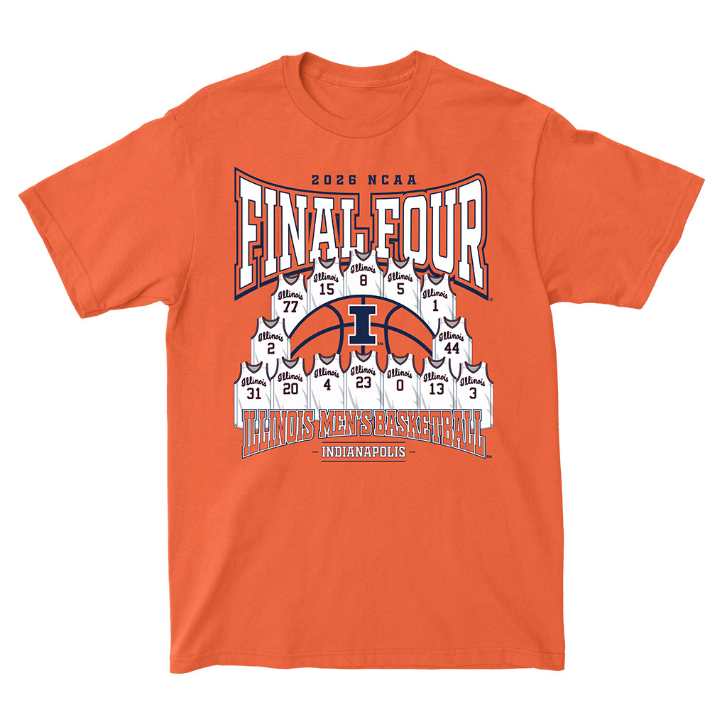 Illinois Fighting Illini Final Four Shirt 2026 Illinois Basketball Merch Basketball Fan Gift Ideas