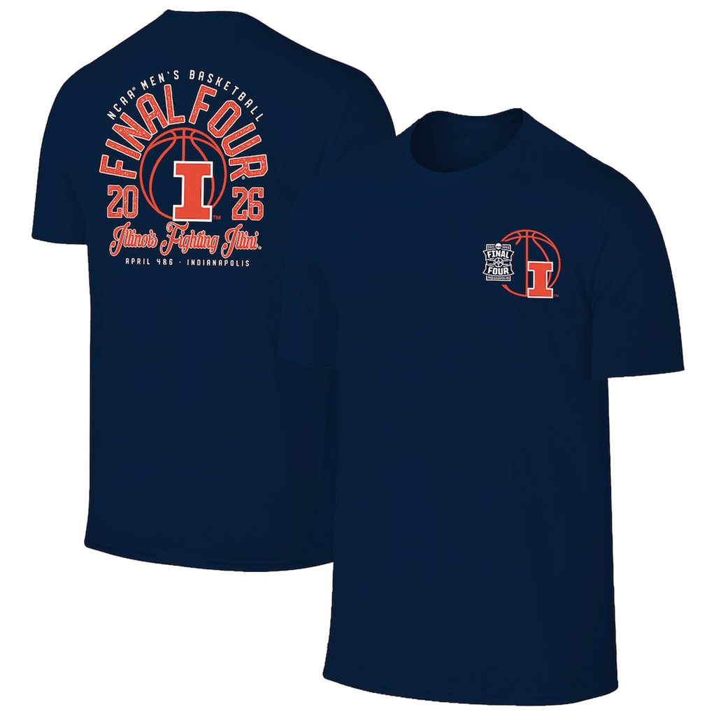 Illinois Fighting Illini Final Four Shirt 2026 Illinois Basketball Merch Navy Gift For Fan