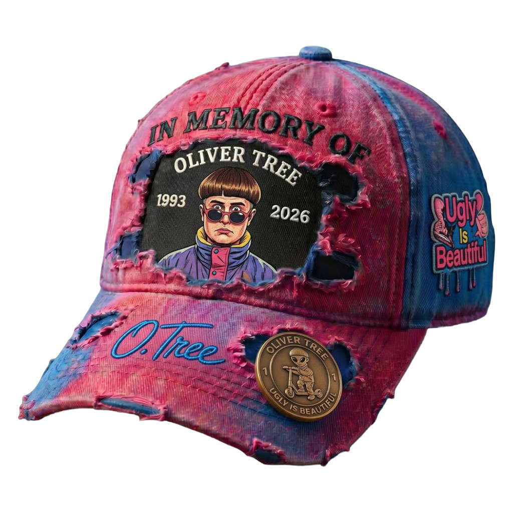 In Memory Of Oliver Tree 1993 2026 Ugly Is Beautiful Distressed Hat Oliver Tree RIP Merch