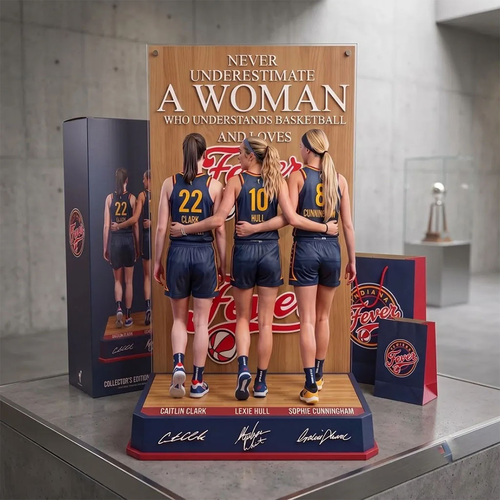 Indiana Fever Caitlin Clark Lexie Hull Acrylic Plaque Indiana Fever Merch Basketball Fan Decor