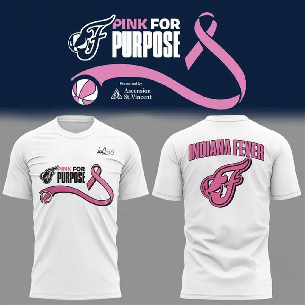 Indiana Fever Pink For Purpose T-Shirt Indiana Fever Merch Gifts For Basketball Fan